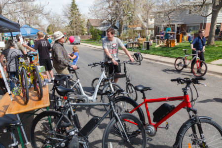 Guests were able to test ride electric bikes and they were a hit!