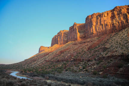 Dolores River Canyon at sunrise