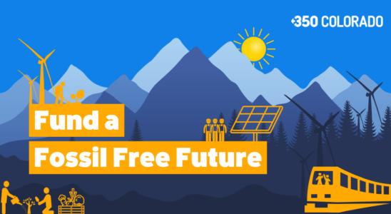 image of fossil free future banner
