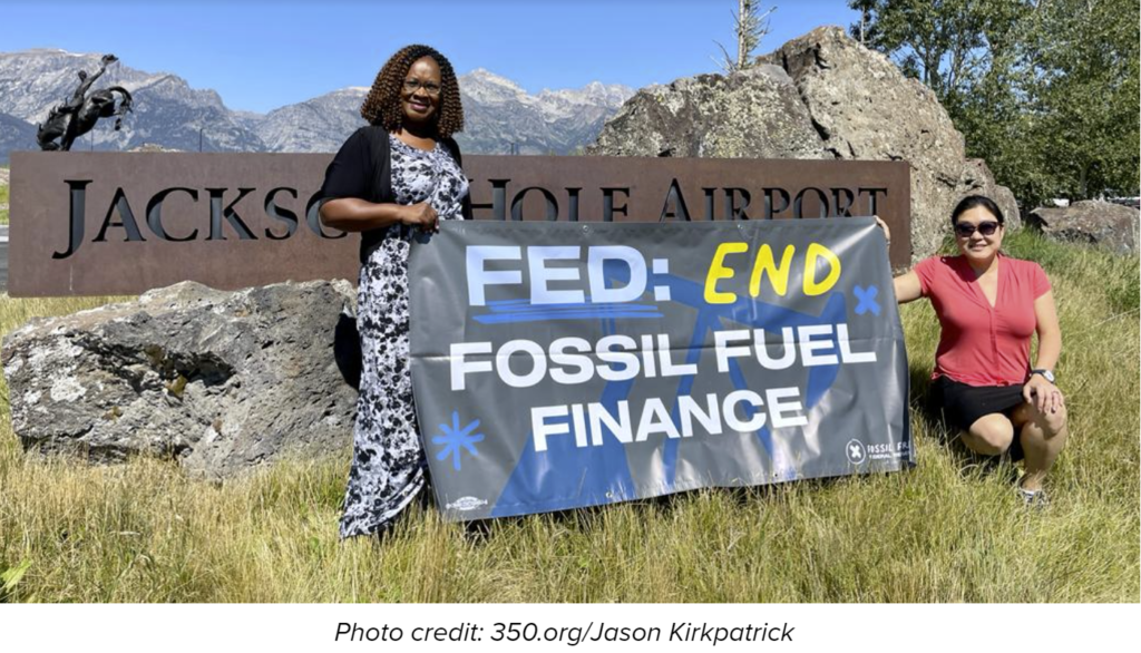 At this year's Jackson Hole Economic Policy Symposium, activists confronted Chairman Jerome